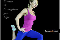 Thumb hip flexor stretching post zuzka light